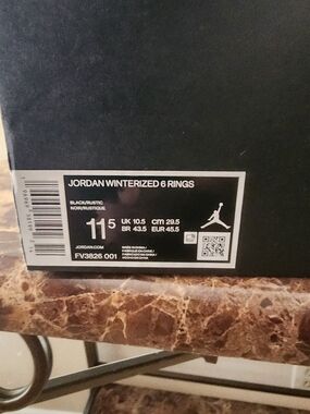 Jordan Winterized 6 Rings Shoe Box - Black/Rustic